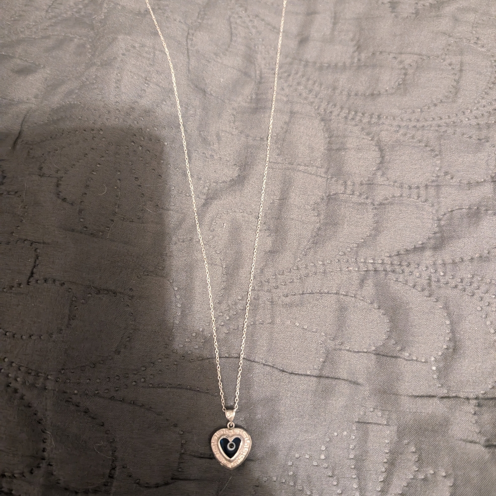 Elegant Silver Heart Pendant Necklace